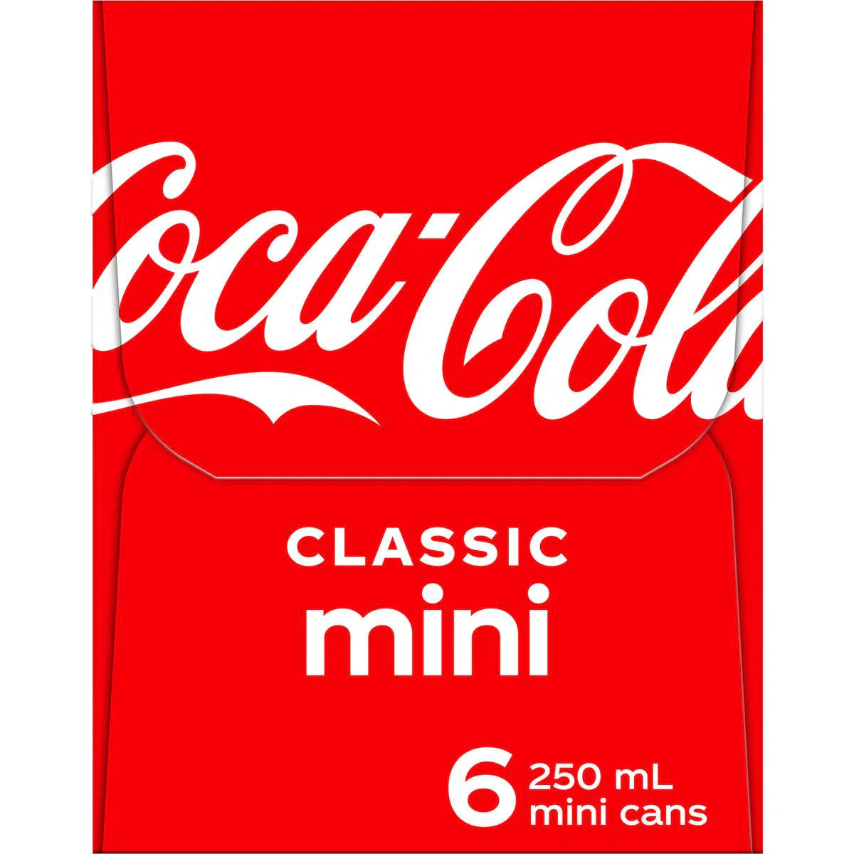 Coca - Cola Classic Soft Drink Mini Cans 250ml X 6 Pack