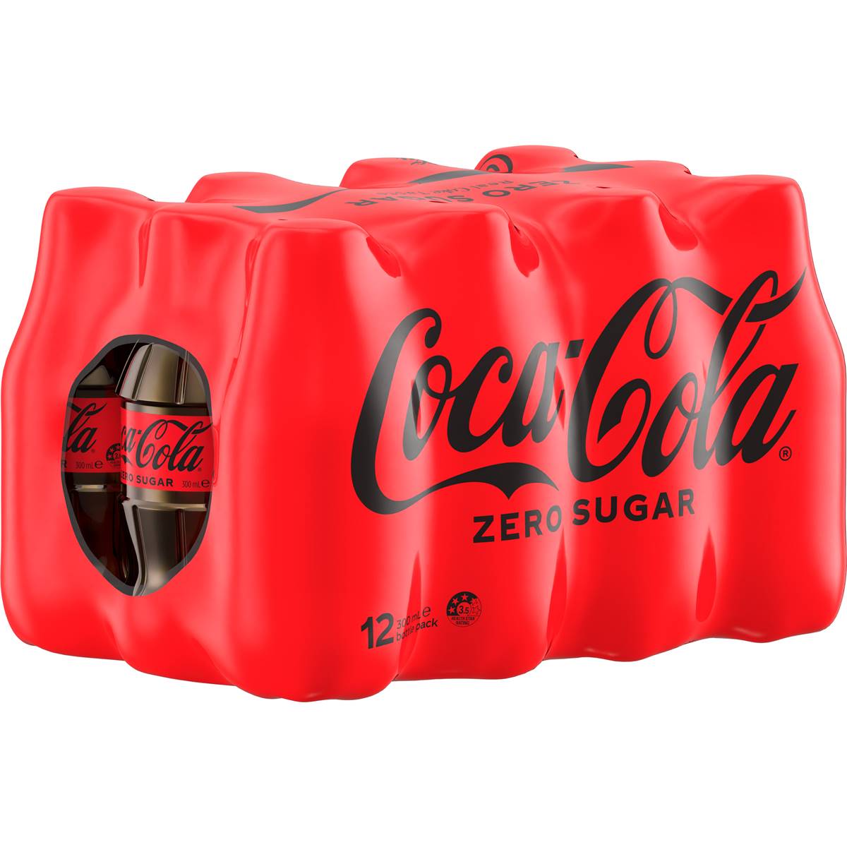 Coca - Cola Zero Sugar Soft Drink Mini Bottles 12 X 300ml