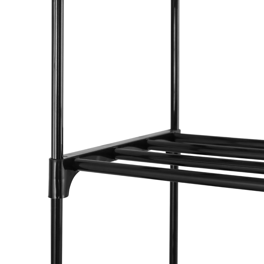 Artiss Shoe Rack DIY Stackable 10-tier Black Dunn