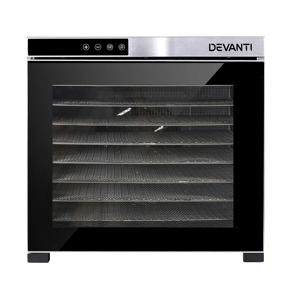 Devanti 10 Trays Food Dehydrator Stainless Steel Tray