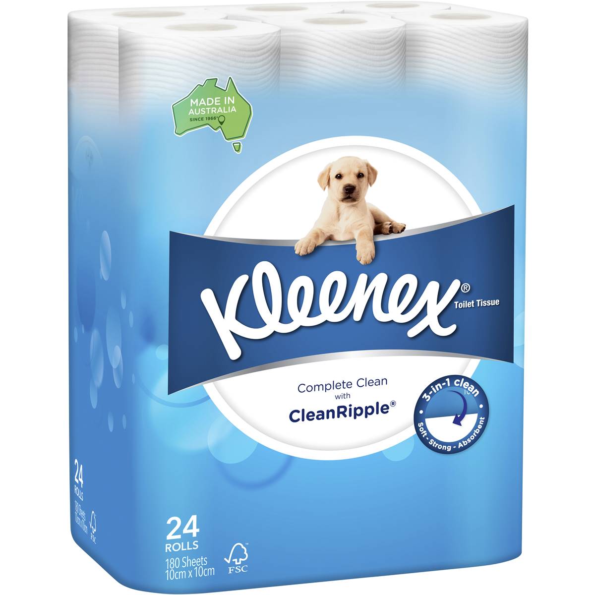 Kleenex Complete Clean Toilet Paper 24 Pack