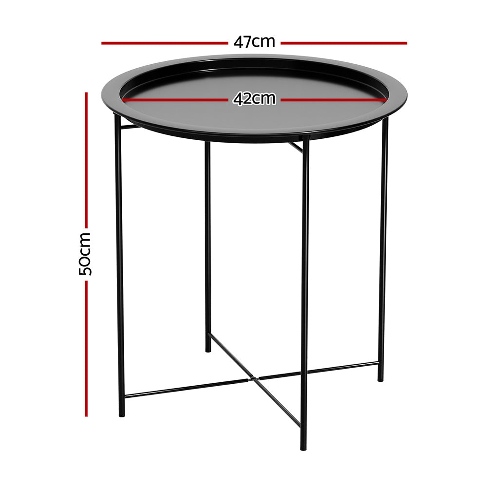 Coffee Side Table – Steel Outdoor & Indoor Furniture, Patio Garden Desk