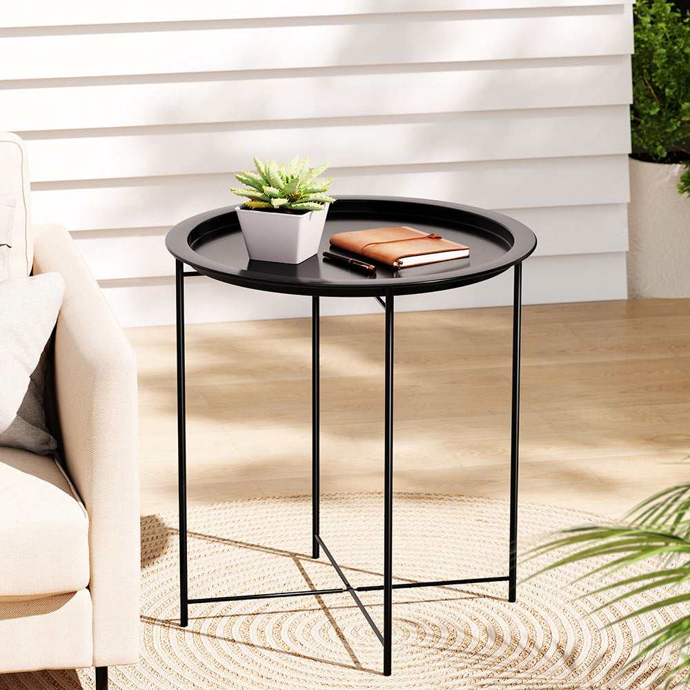 Coffee Side Table – Steel Outdoor & Indoor Furniture, Patio Garden Desk