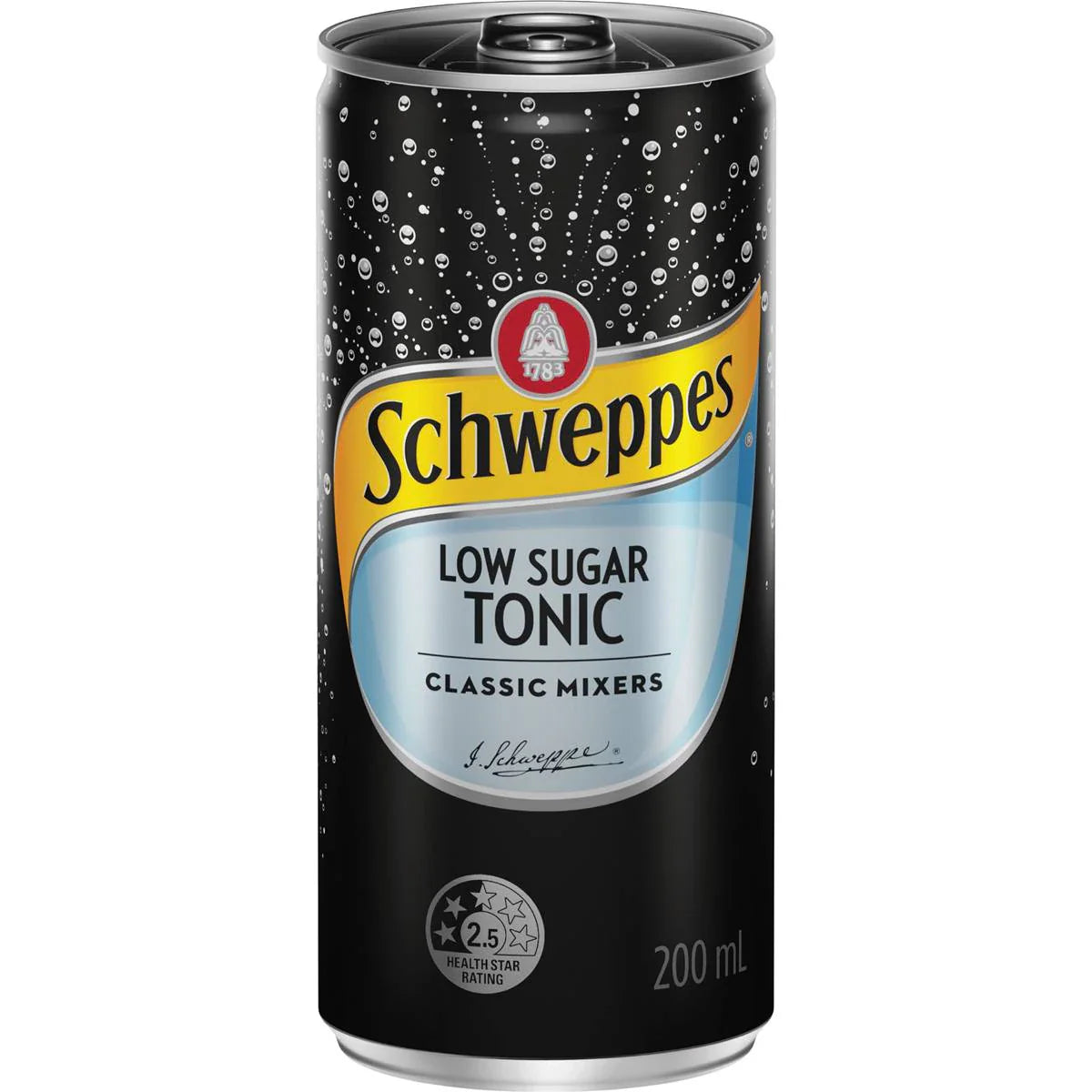 Schweppes Low Sugar Tonic Mini Cans 200ml X 6 Pack