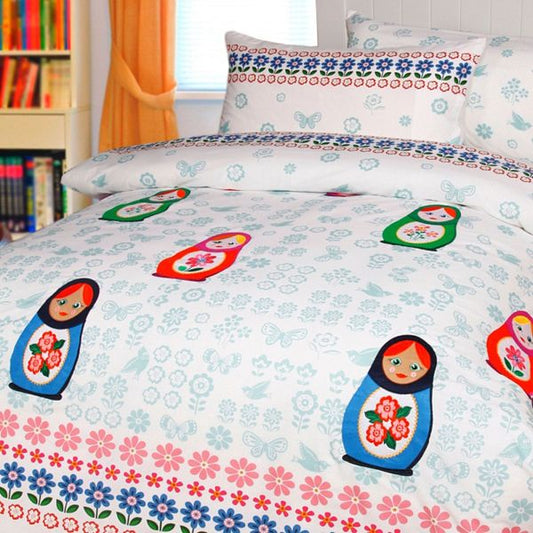 Chenka Applique Quilt Cover Sets by Happy Kids Double