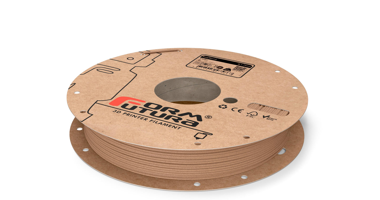 Wood feel PLA based filament EasyWood 1.75mm Cedar 500 gram 3D Printer Filament