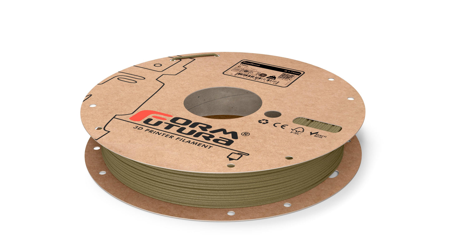 Wood feel PLA based filament EasyWood 1.75mm Olive 500 gram 3D Printer Filament