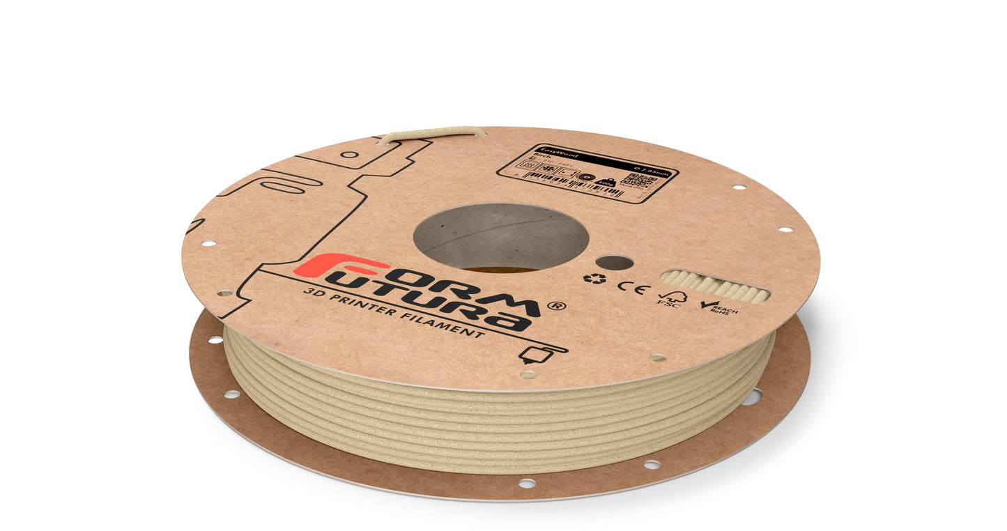 Wood feel PLA based filament EasyWood 2.85mm Birch 500 gram 3D Printer Filament