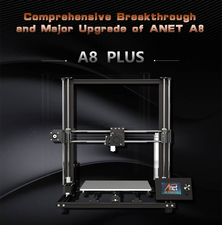 ANET 3D Printer The Ultimate Anet A8 Plus Semi DIY FDM Desktop 3D Printer