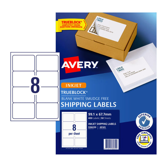 AVERY IP Label J8165 8Up Pack of 50