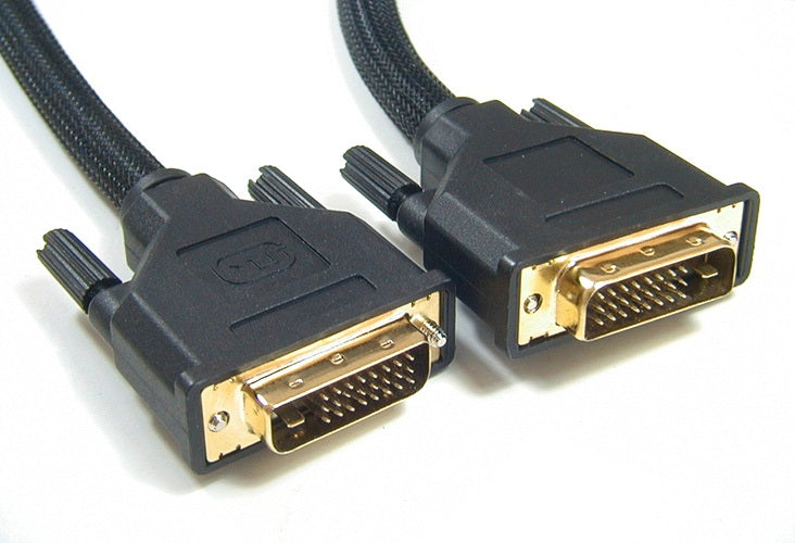 ASTROTEK DVI-D Cable 5m - 24+1 pins Male to Male Dual Link 30AWG OD8.6mm Gold Plated RoHS