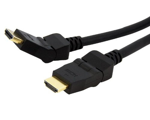 ASTROTEK HDMI Cable 2m - v1.4 19 pins Type A Male to Male 180 Degree Swivel Type 30AWG Gold Plated Nylon sleeve RoHS CBAT-HDMI-MM-2 CBHDMI-2MHS