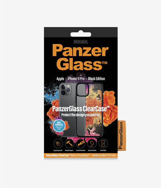 PANZER GLASS ClearCase  Apple iPhone 11 Pro - Black Edition (0222) Slim fashionable design