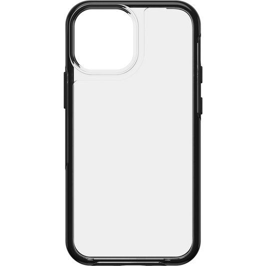 OTTERBOX SEE Case for Apple iPhone 13 Mini - Black crystal (Clear/Black) (77-85523), Clear to show off your phone