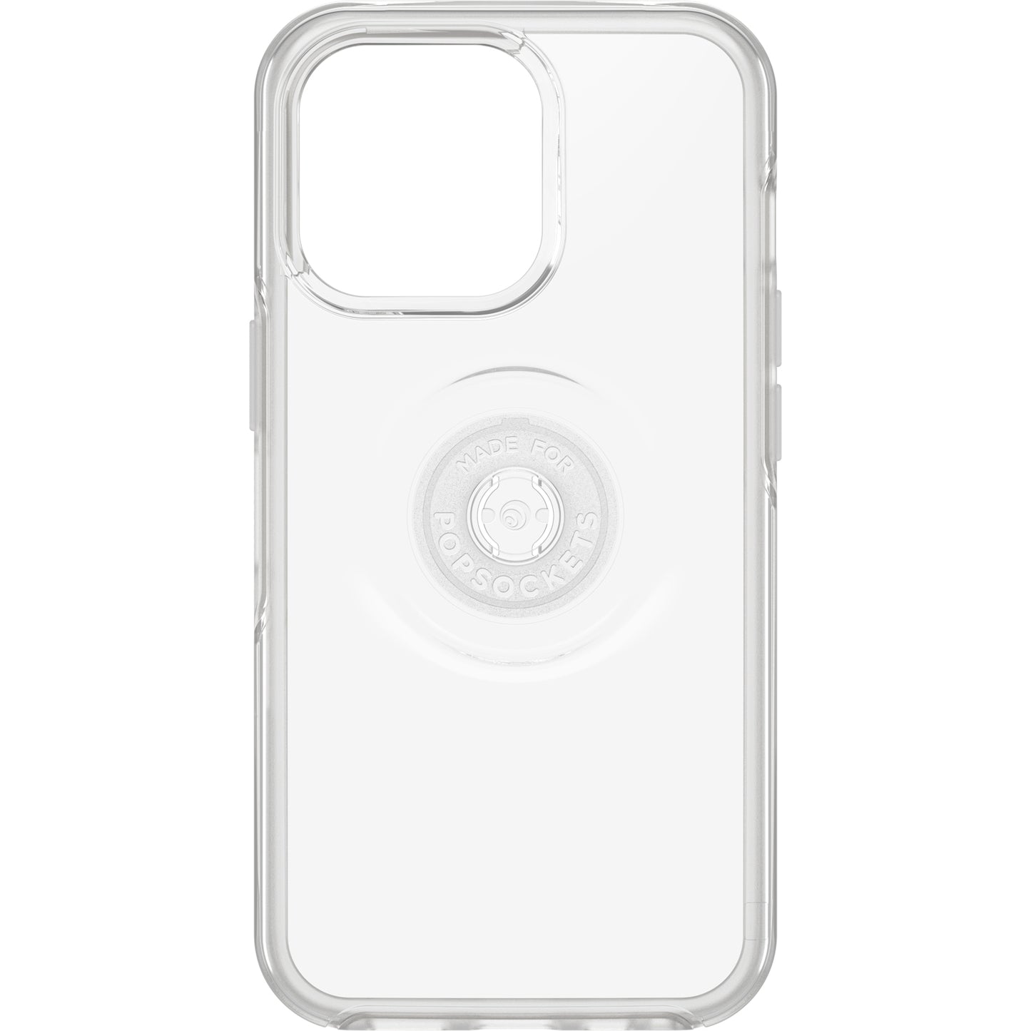 OTTERBOX Apple iPhone 13 Pro Otter + Pop Symmetry Series Clear Case - Clear Pop (77-84517), Integrated PopGrip, Wireless charging compatible