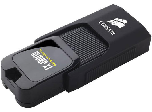 CORSAIR Flash Voyager Slider X1 32GB USB 3.0 Flash Drive - Capless Design Read 130MBs Plug and Play