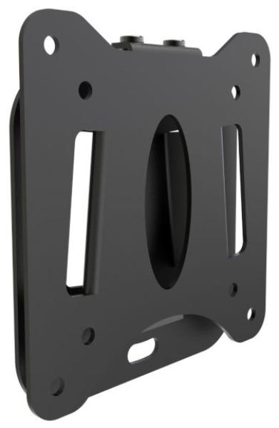 Atdec AD-30100-WF Low Profile Fixed Wall Mount, Fixed Angle Mount. Max load 30kg. VESA 75x75 100x100 120x120. Black.