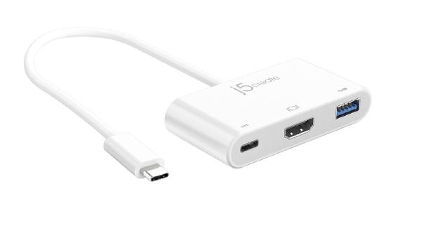 J5create JCA379 USB-C TYPE-C to HDMI &amp USB 3.0 WITH POWER DELIVERY Adaptor Hub