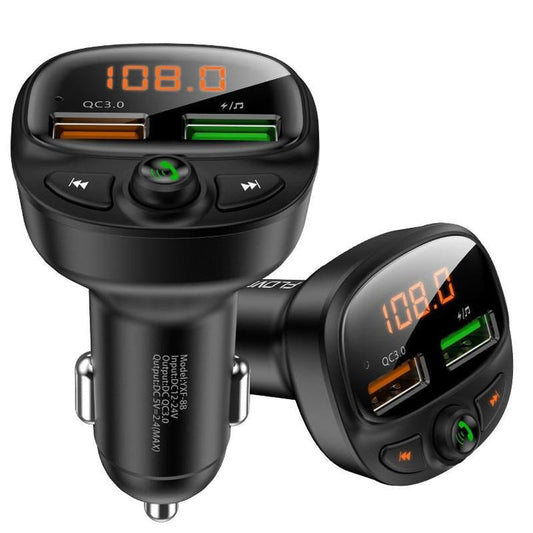 Car Bluetooth FM Mp3 Transmitter USB Phone Quick Charger