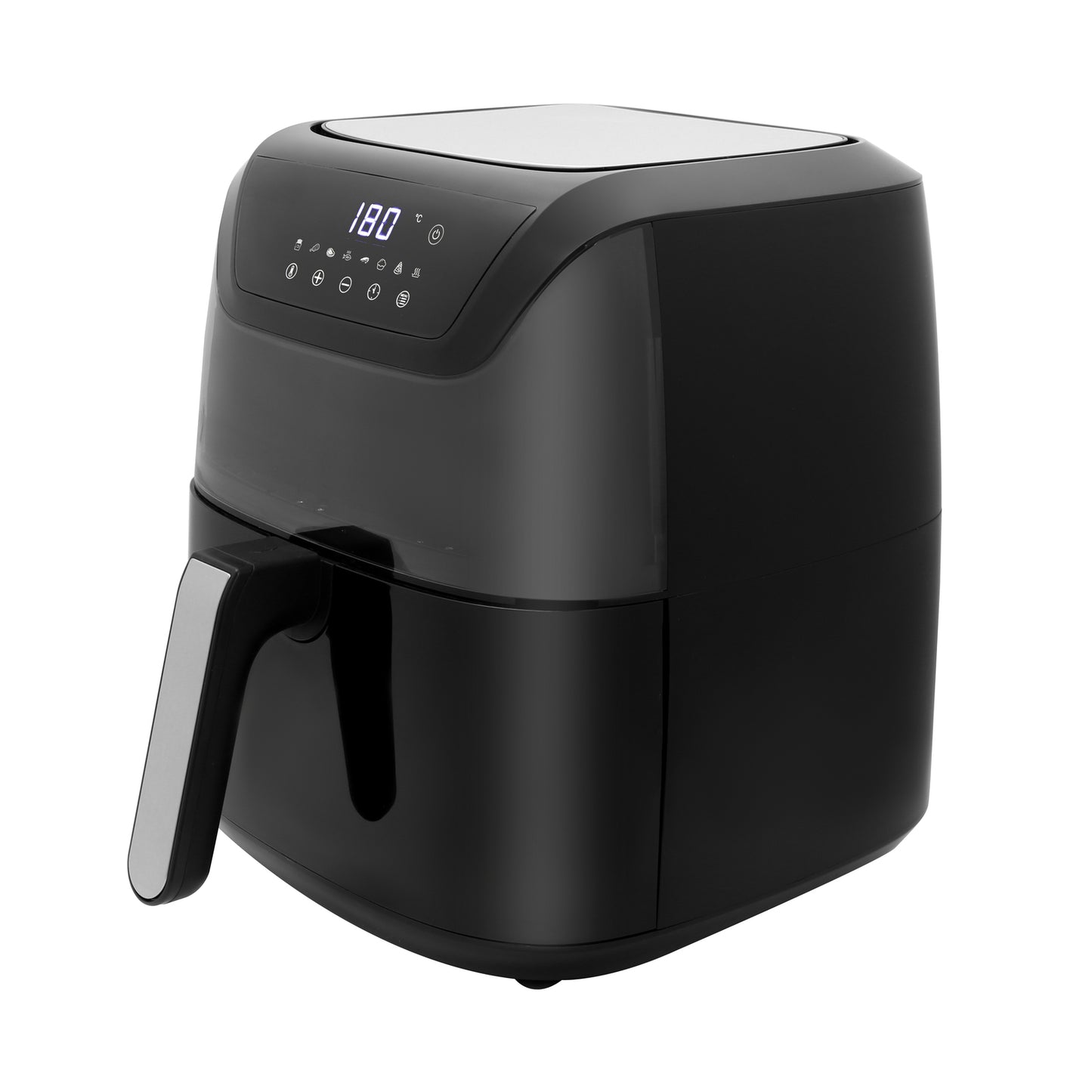 8L Digital Air Fryer (Black) w/ Viewing Window & Basket Insert