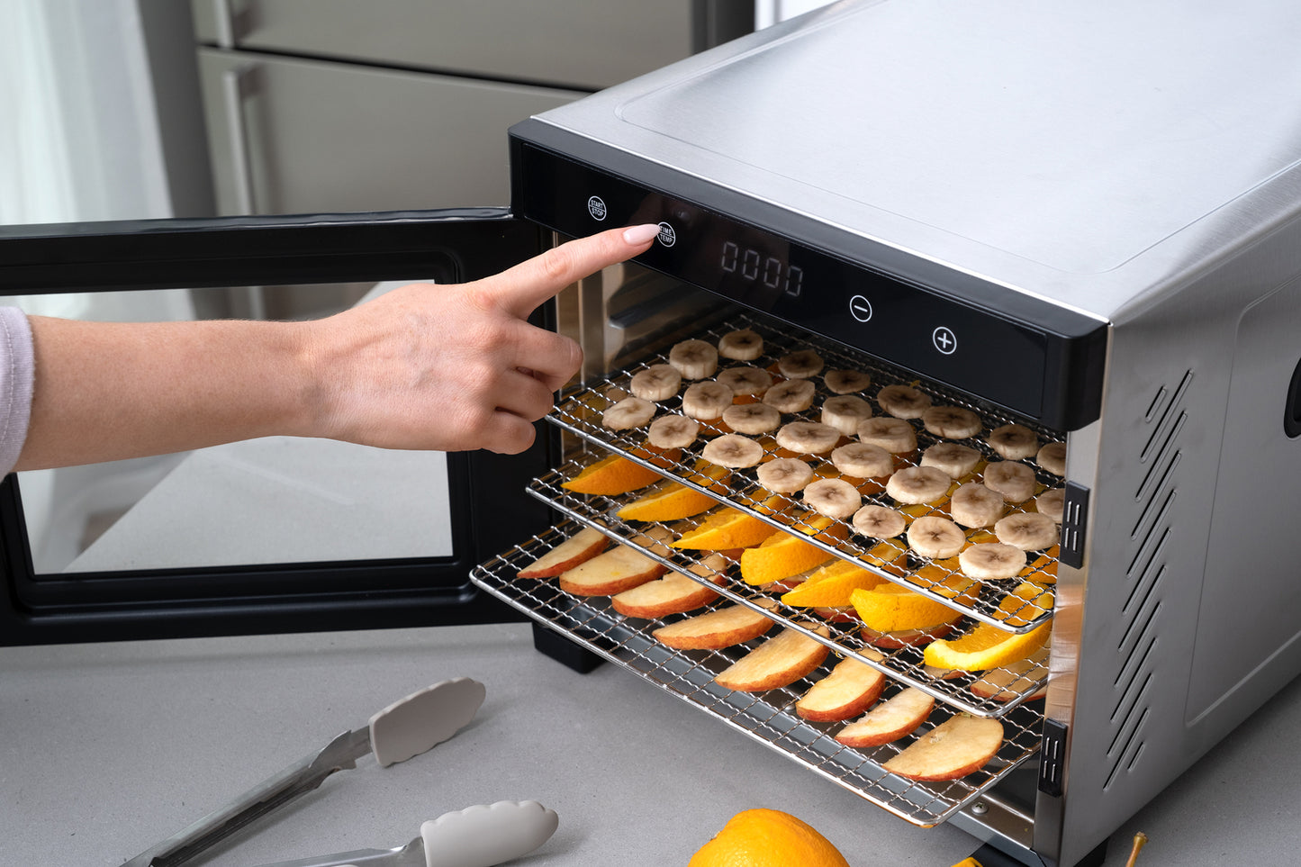 Stainless Steel Food Dehydrator with Large Capacity 6 Trays