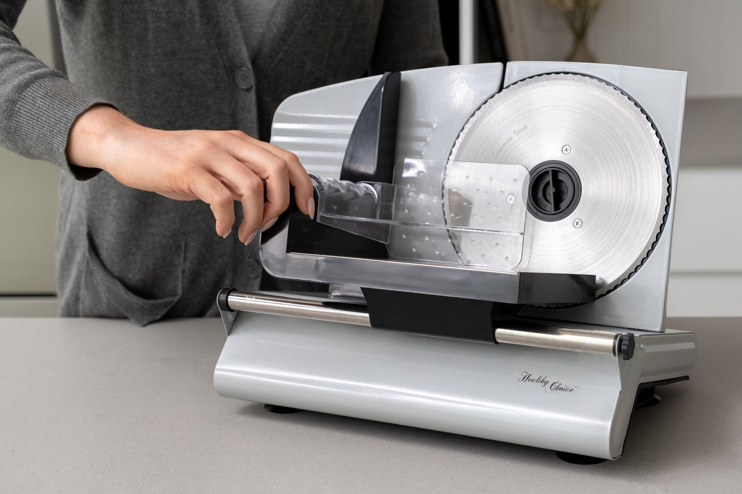 Premium Electric Food Slicer, Cuts Meat, Cheese, & Bread