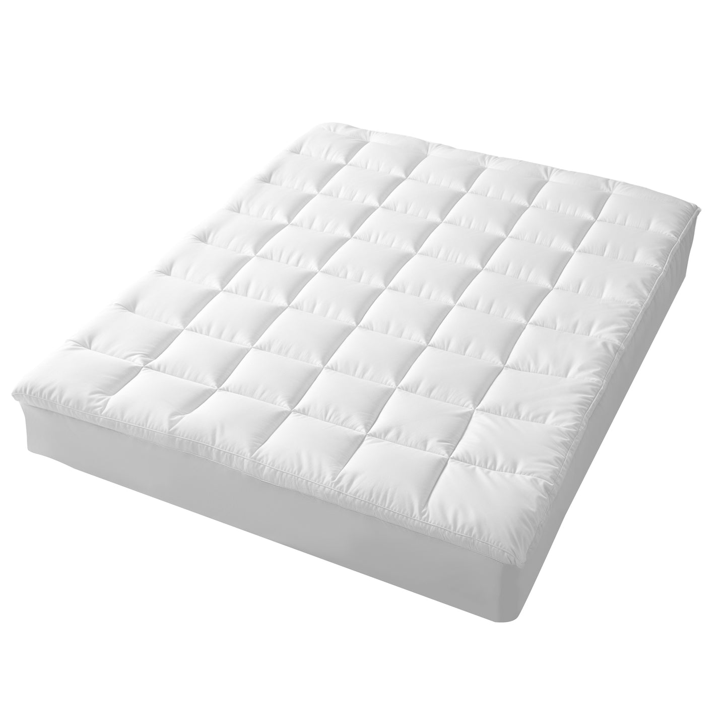 Hypoallergenic, Antibacterial w/ 100% Microfiber filling Mattress Topper - KING