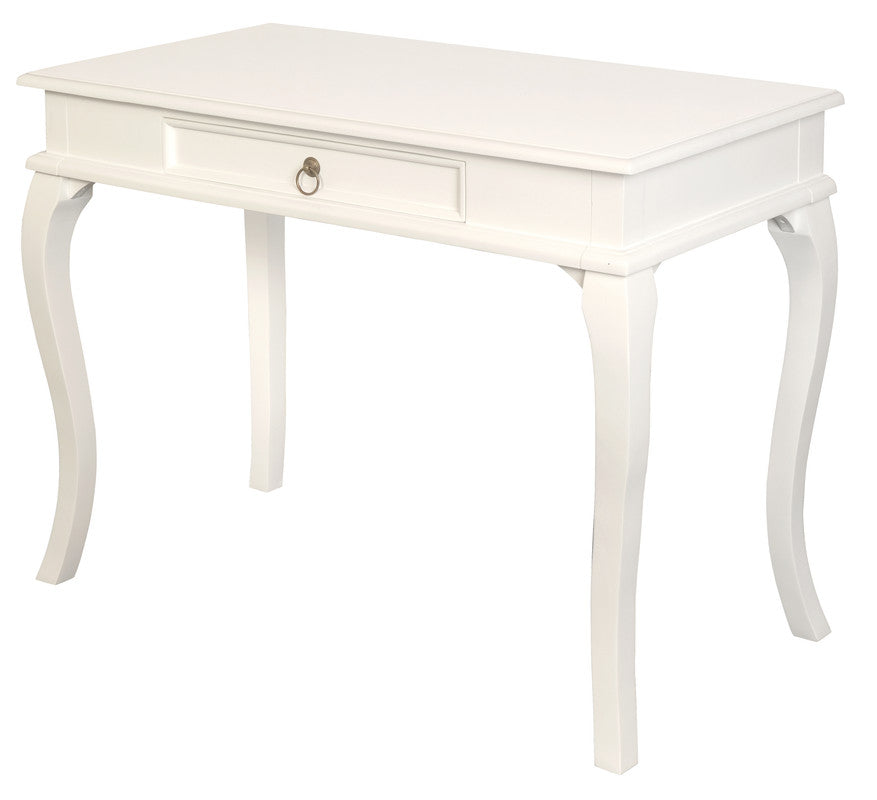 Queen Ann 1 Drawer Sofa Table (White)