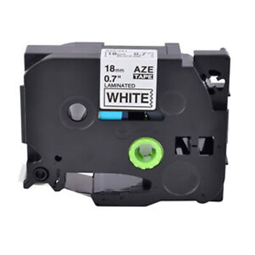 Compatible TZe241 P-Touch Tape 18mm Black on White - for use in Brother Printer