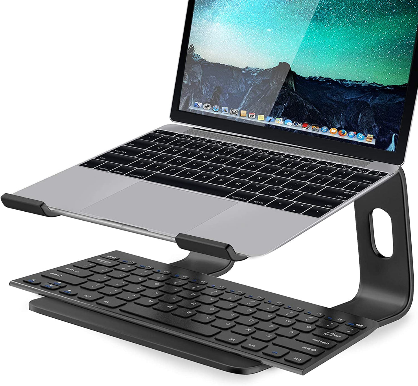 Adjustable Portable Aluminium Laptop Stand Ergonomic Tray Holder Cooling Riser