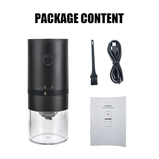 Electric Coffee Grinder Portable Black