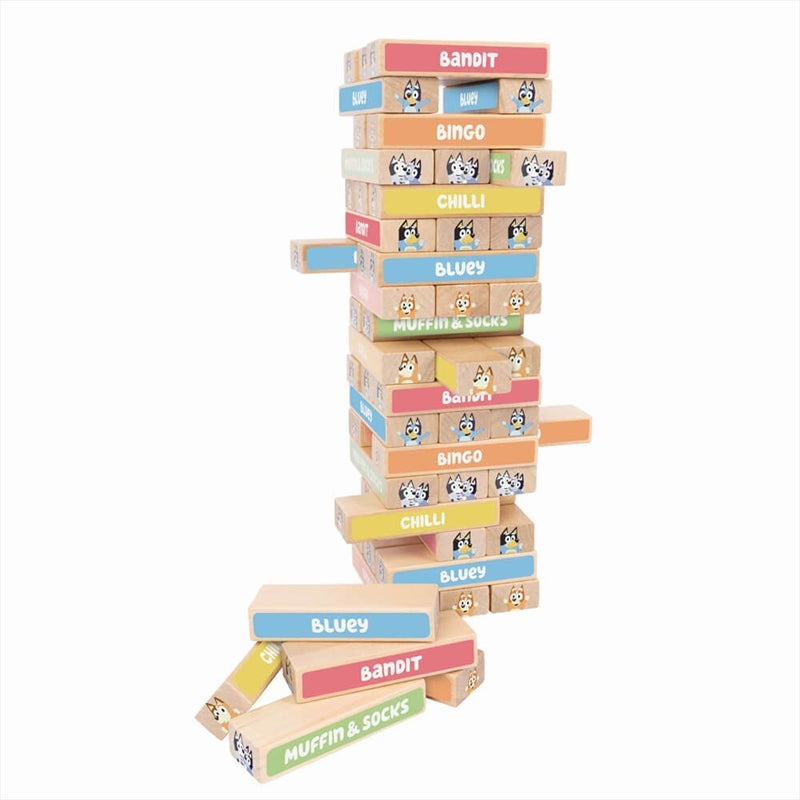 Bluey Tumbling Tower Game