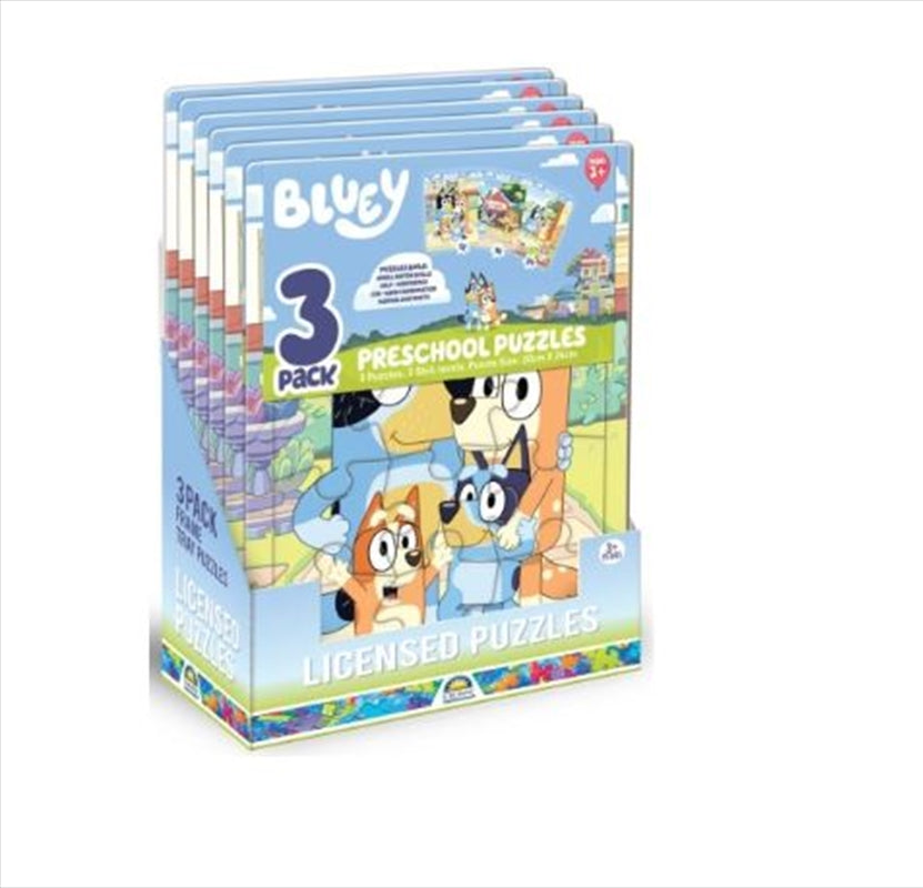 Frame Tray Puzzles - Bluey 3pk