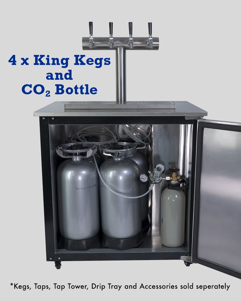 Keg King - KegMaster Solstice - 6 Keg 12volt DC Kegerator