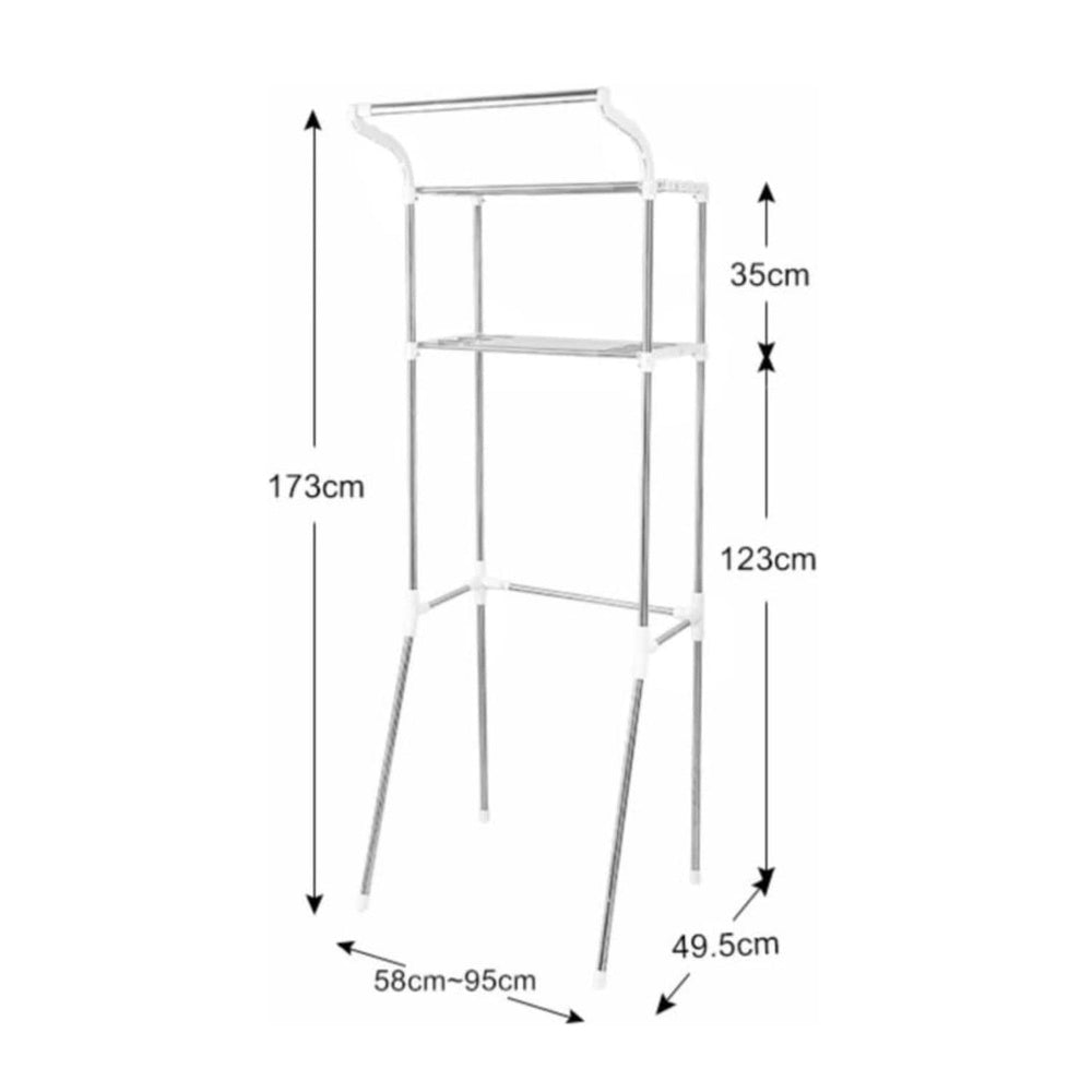 GOMINIMO Over Toilet Storage Shelf 2-Tiers