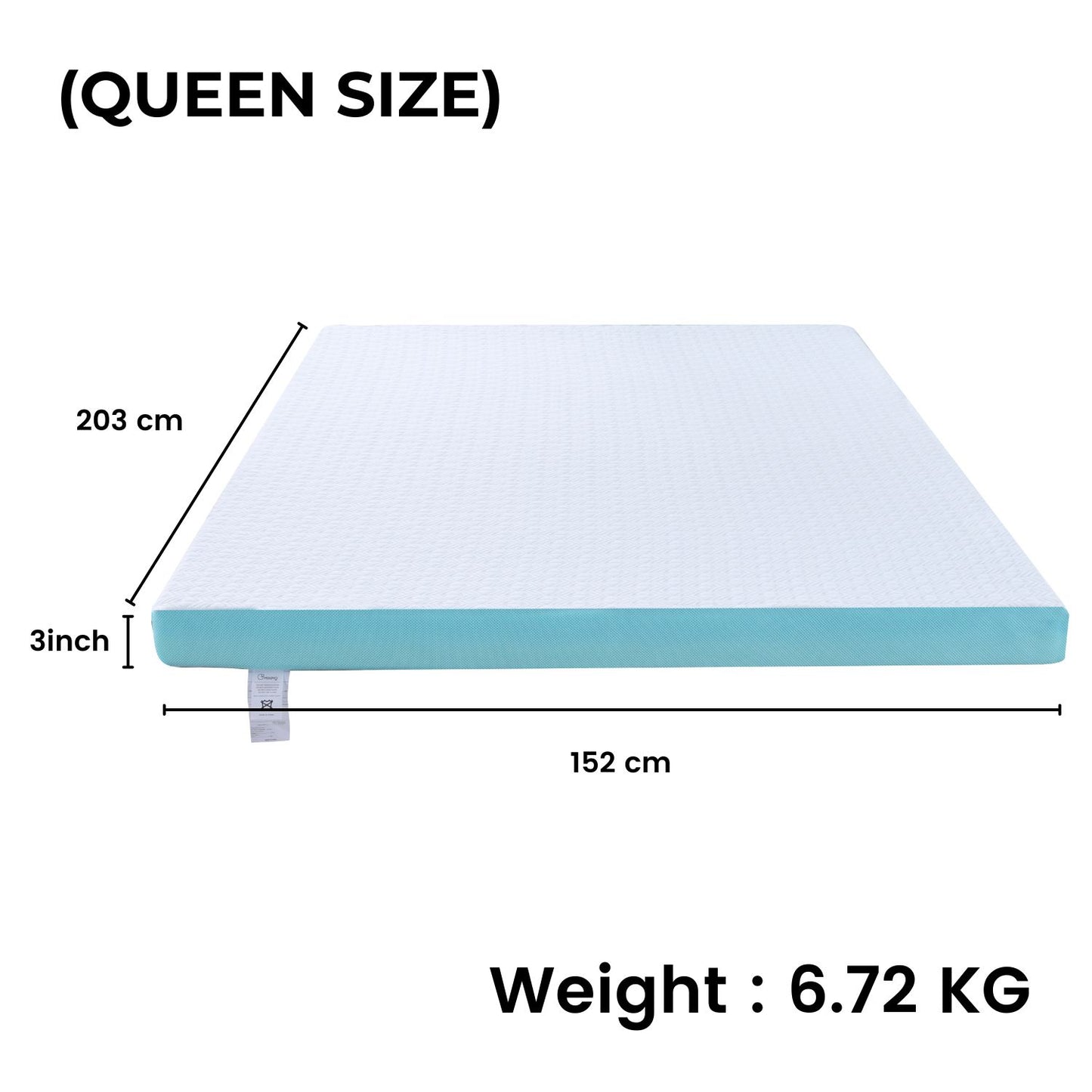 GOMINIMO Dual Layer Mattress Topper 3 inch with Gel Infused (Queen)