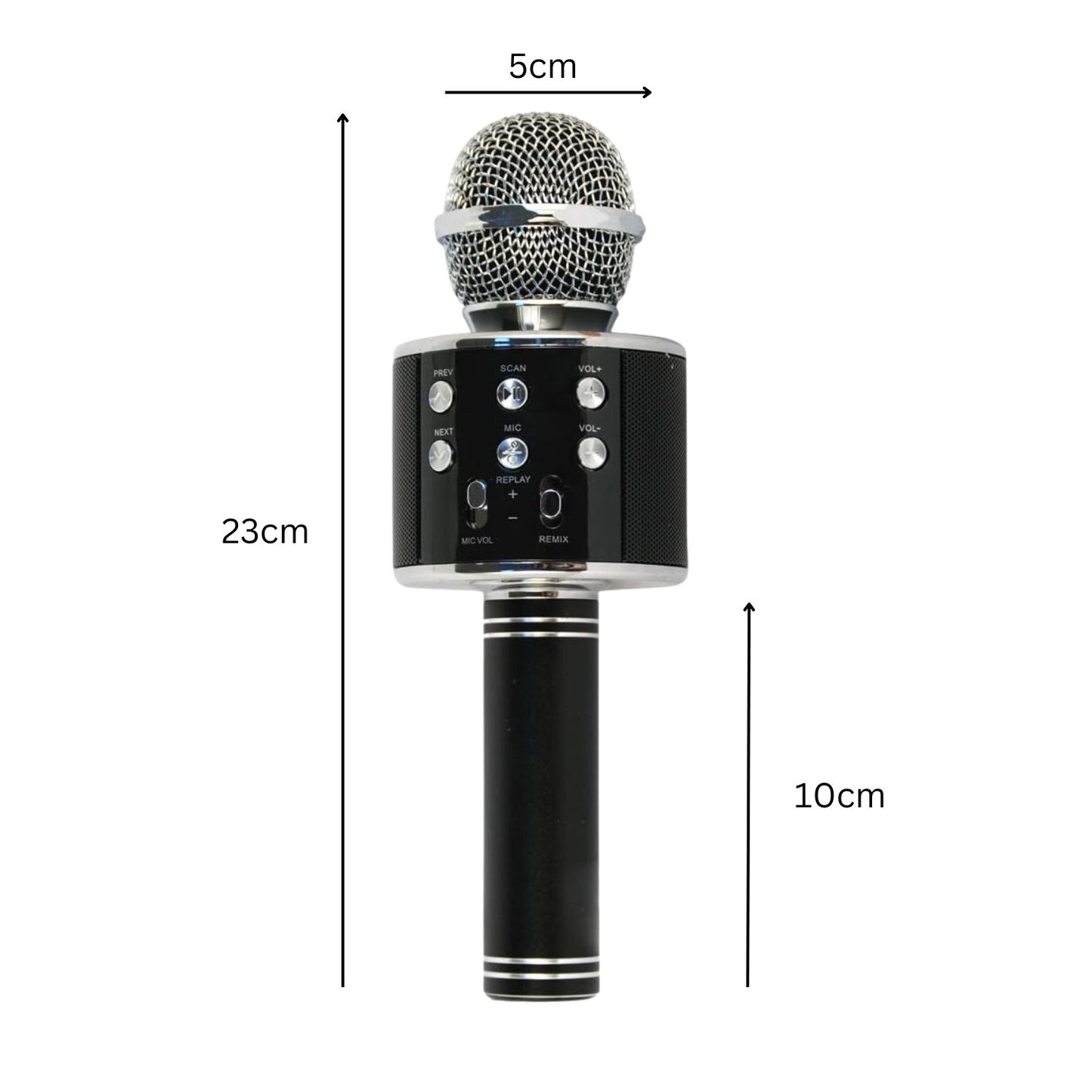 GOMINIMO 4 in 1 Wireless Bluetooth Karaoke Microphone with Record Function (Black)