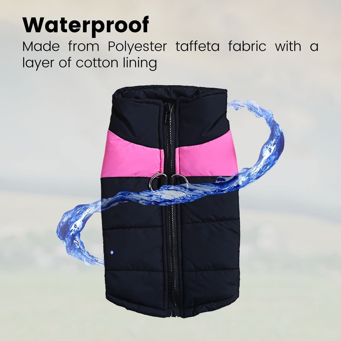 Floofi Pet Winter Vest (L Blue)