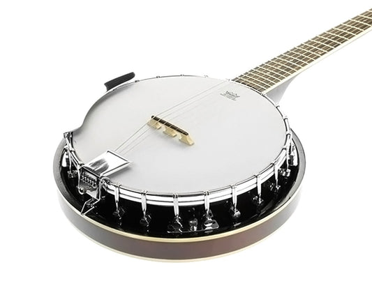 Karrera 6 String Resonator Banjo -  Brown