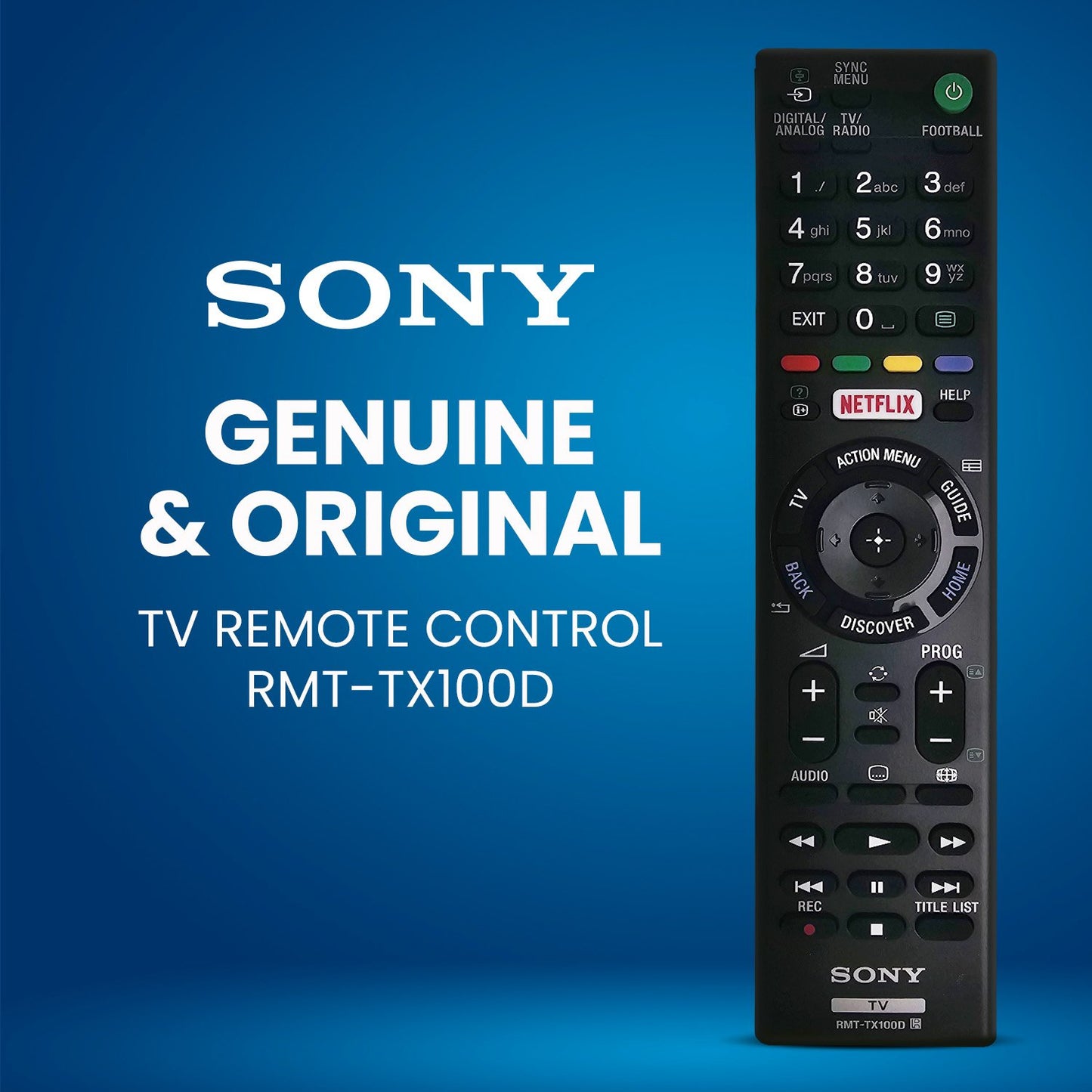 Sony Rmt-tx100d Tv Remote Control