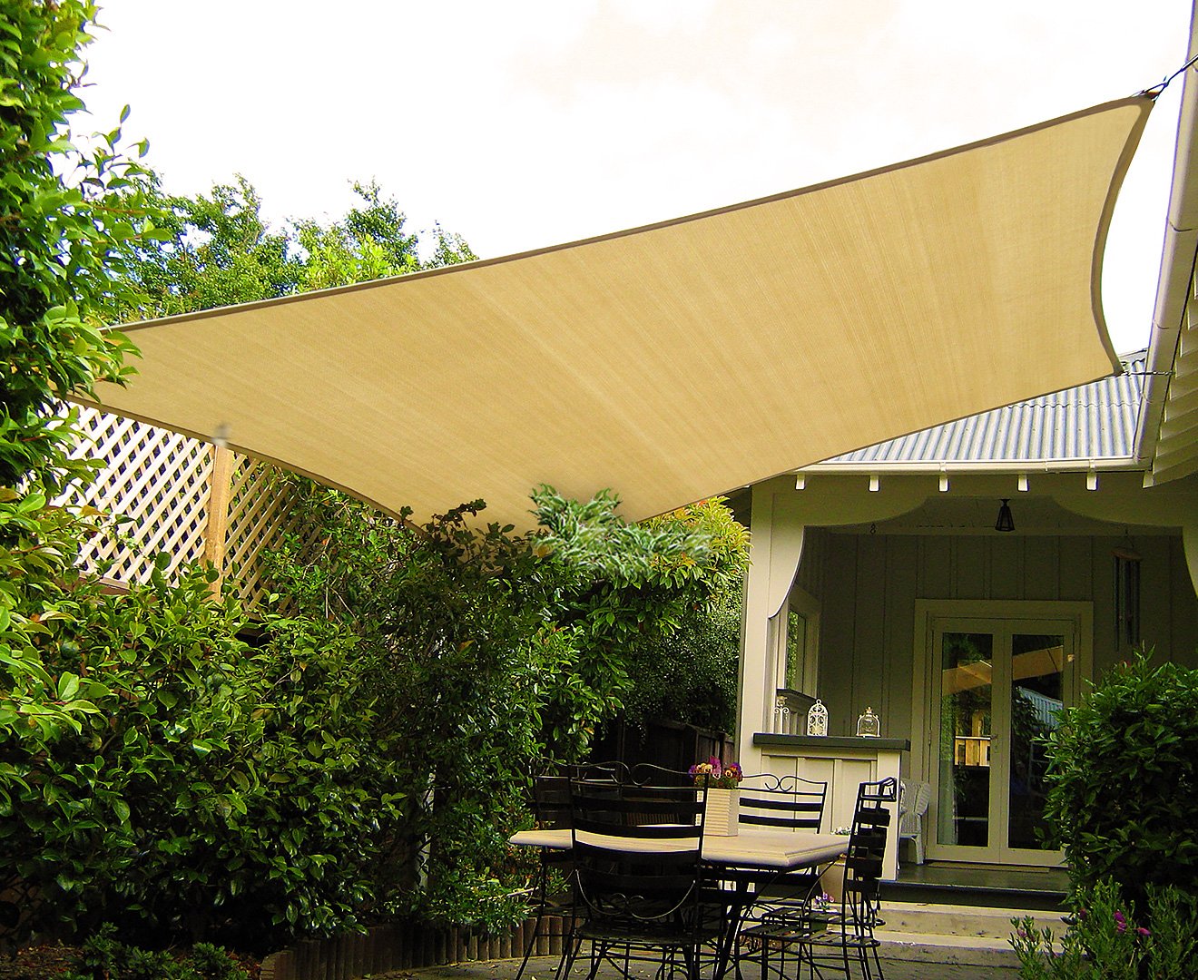 Wallaroo Rectangular Shade Sail 7m x 7m - Sand