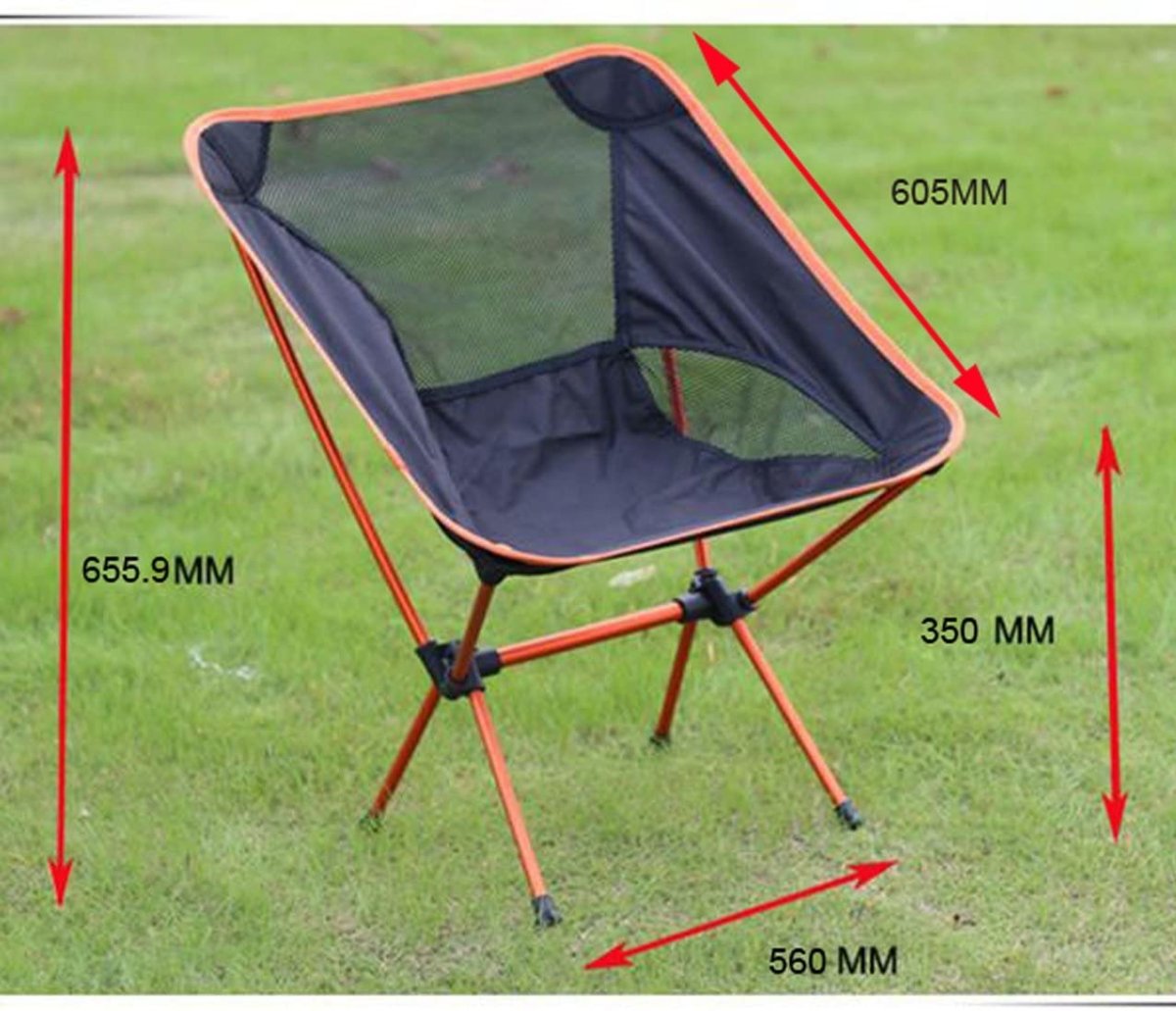 Ultralight Aluminum Alloy Folding Camping Camp Chair Outdoor Hiking Patio Backpacking Brown