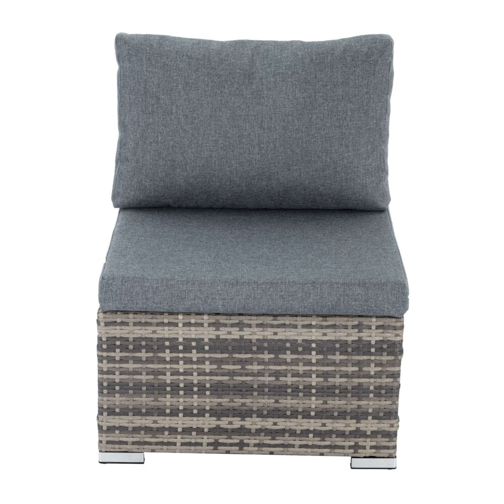 Grey Armless Outdoor Sofa Set