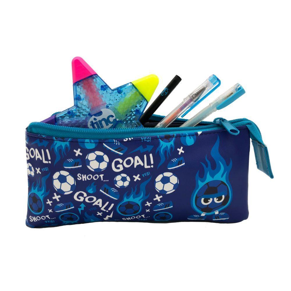 Tinc Football Tri-Compartment Pencil Case