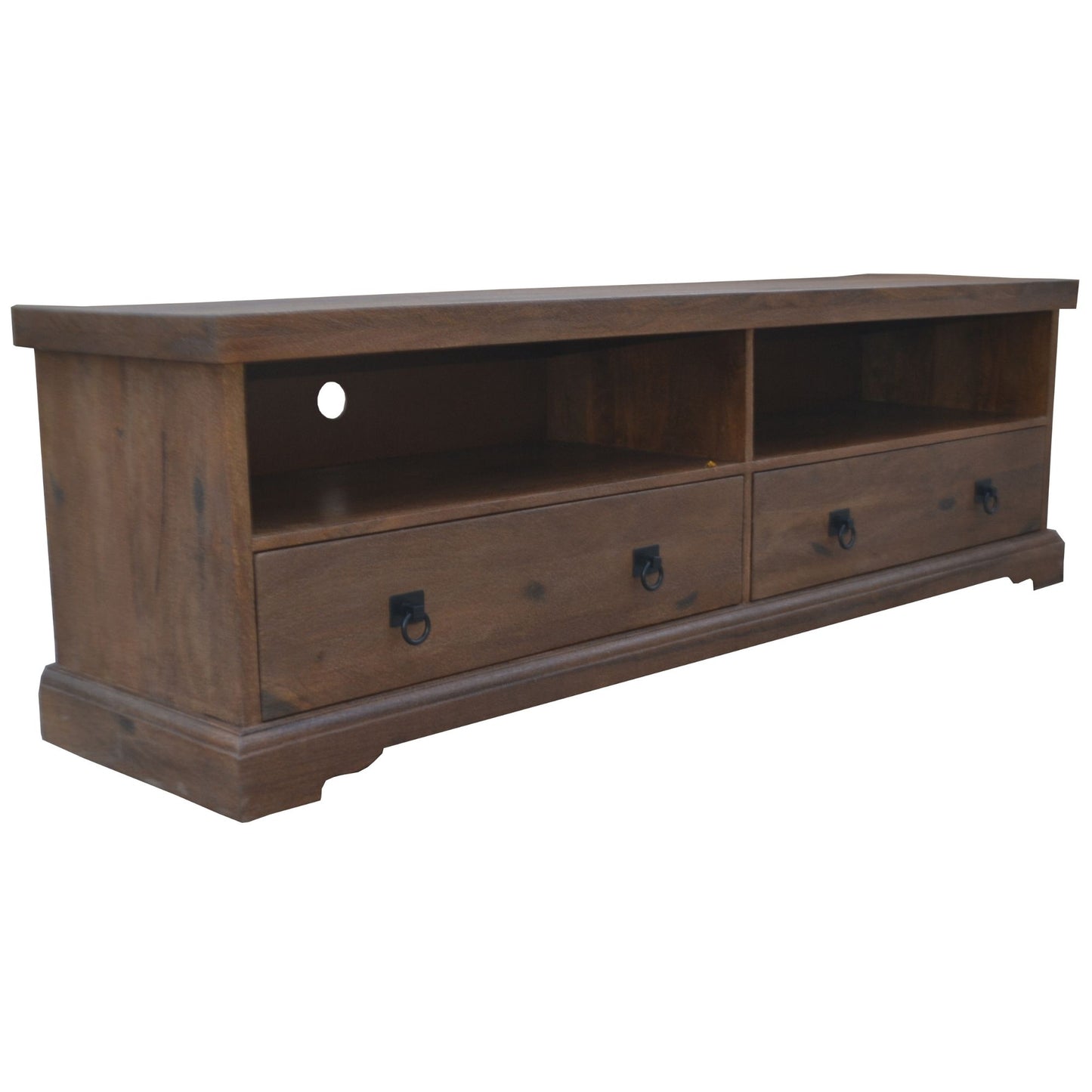 Florence  ETU Entertainment TV Unit 180cm 2 Drawer Solid Mango Timber Wood