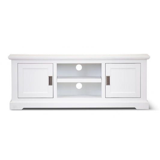 Laelia ETU Entertainment TV Unit 160cm 2 Door Solid Acacia Wood Coastal - White