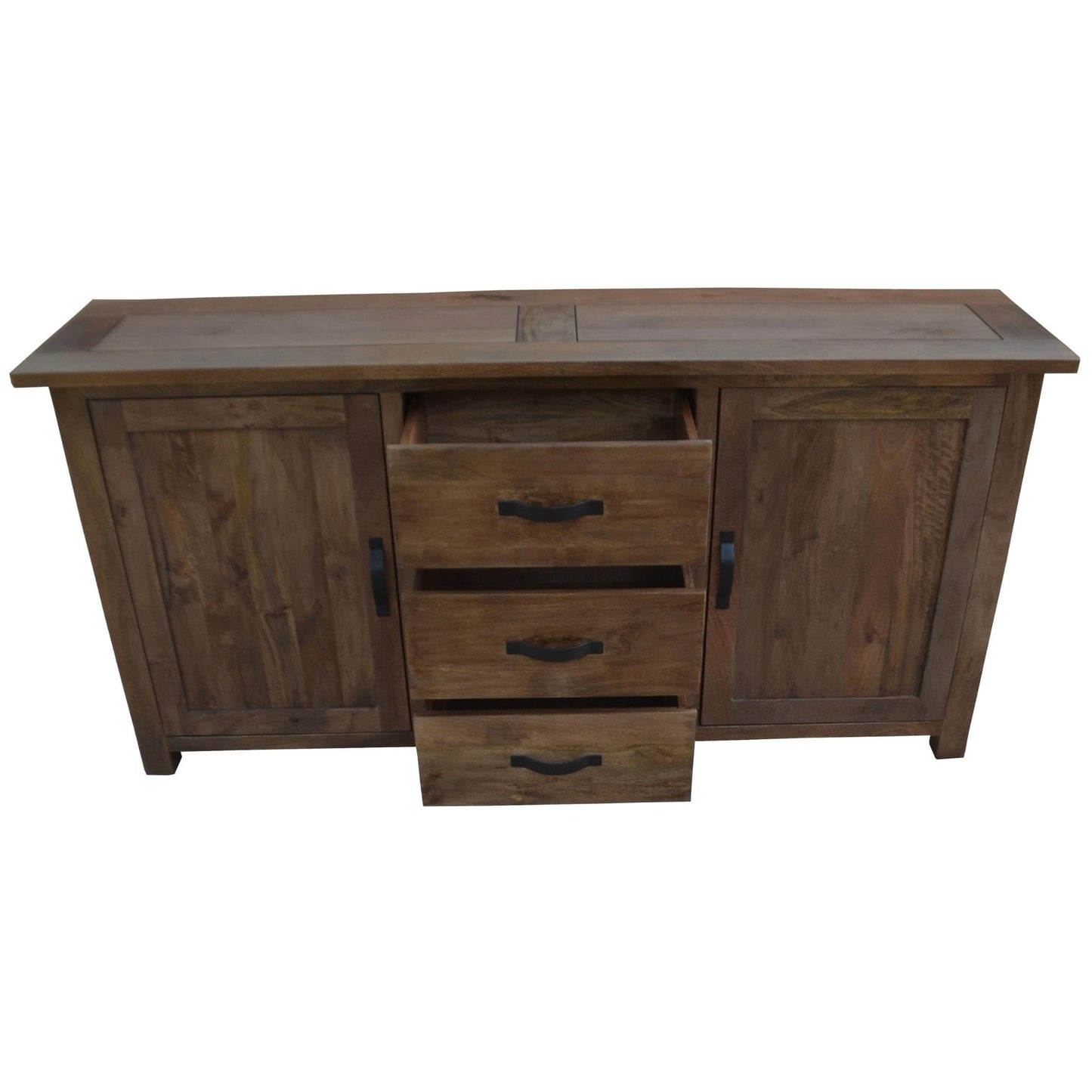 Aksa Buffet Table 175cm 2 Door 3 Drawer Solid Mango Timber Wood