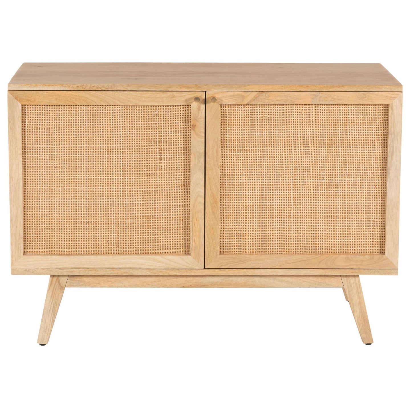 Olearia  Buffet Table 100cm 2 Door Solid Mango Wood Storage Cabinet Natural