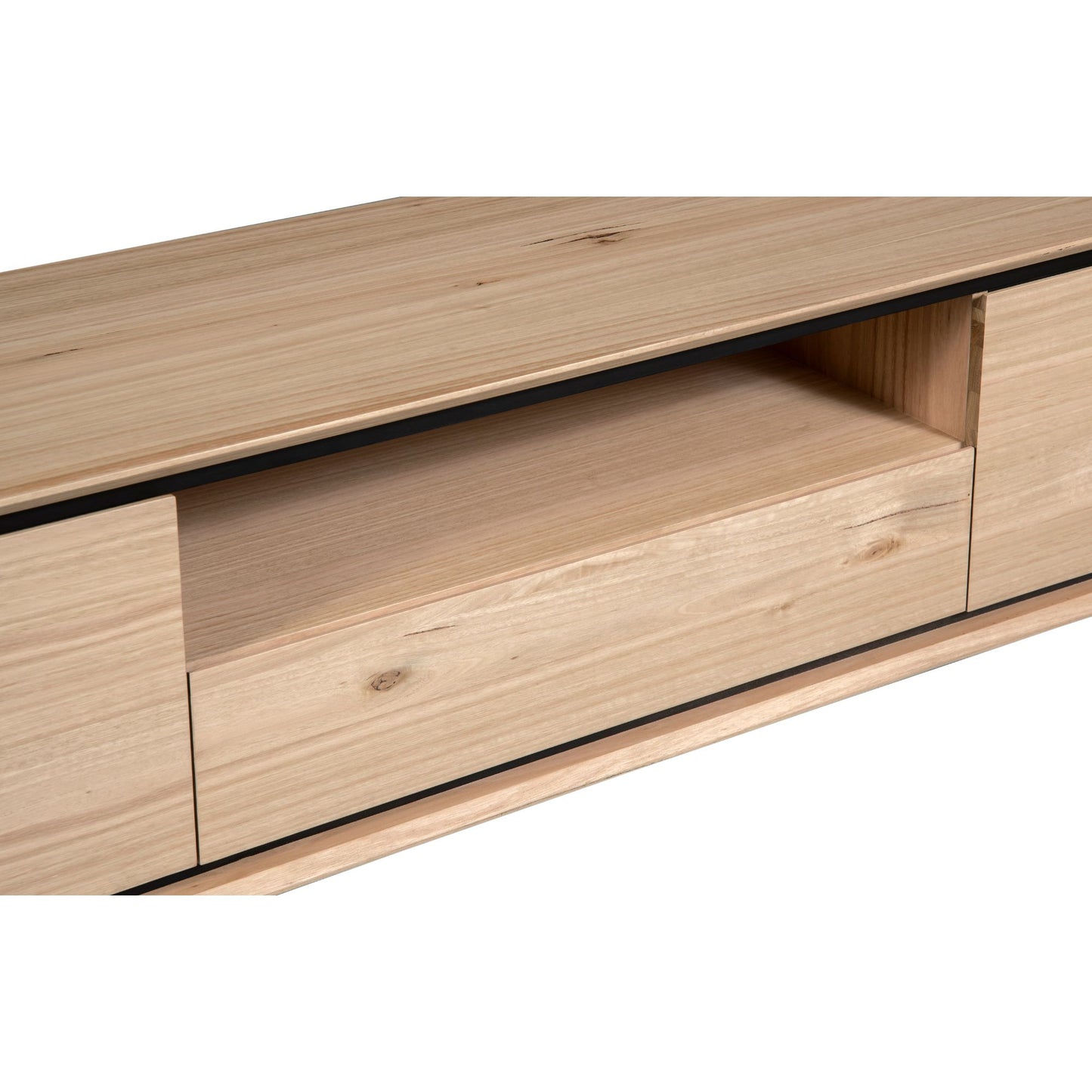 Aconite ETU Entertainment TV Unit 210cm Solid Messmate Timber Wood - Natural