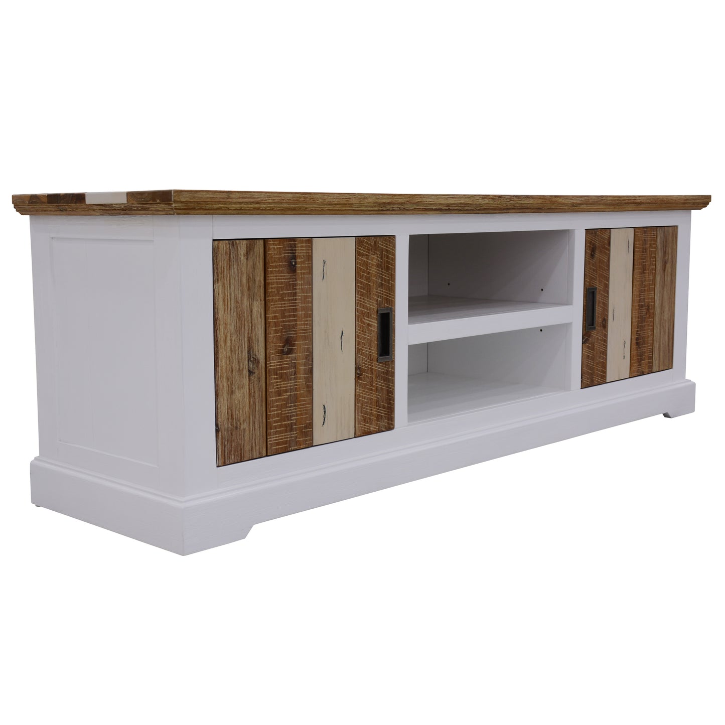 Orville ETU Entertainment TV Unit 180cm 2 Door Solid Acacia Timber - Multi Color